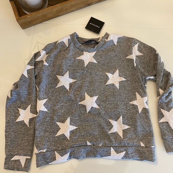 Parisian Cozy Lounge set grey white stars 2 pieces - Picture 5 of 5